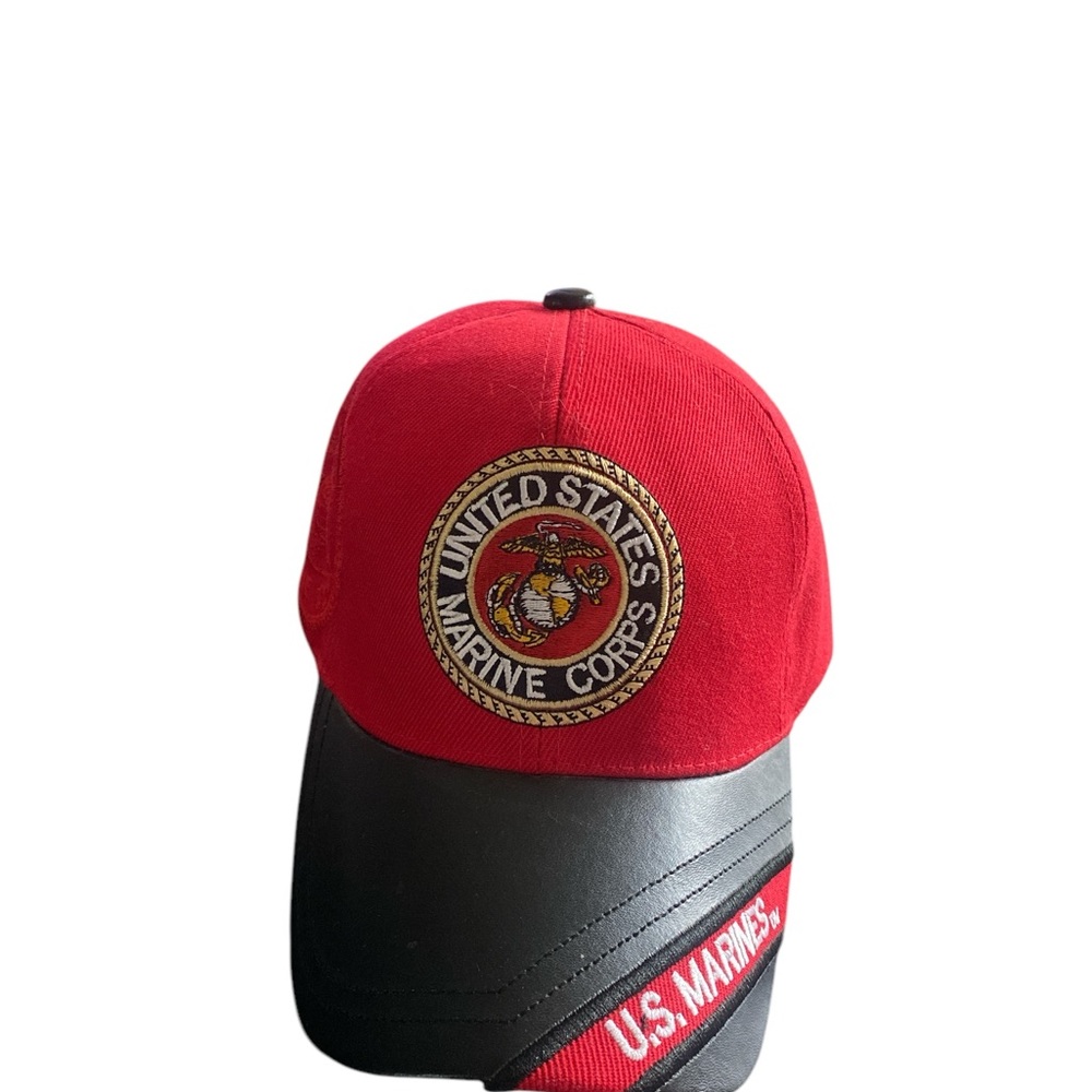 U.S. Marines Red and Black Cap